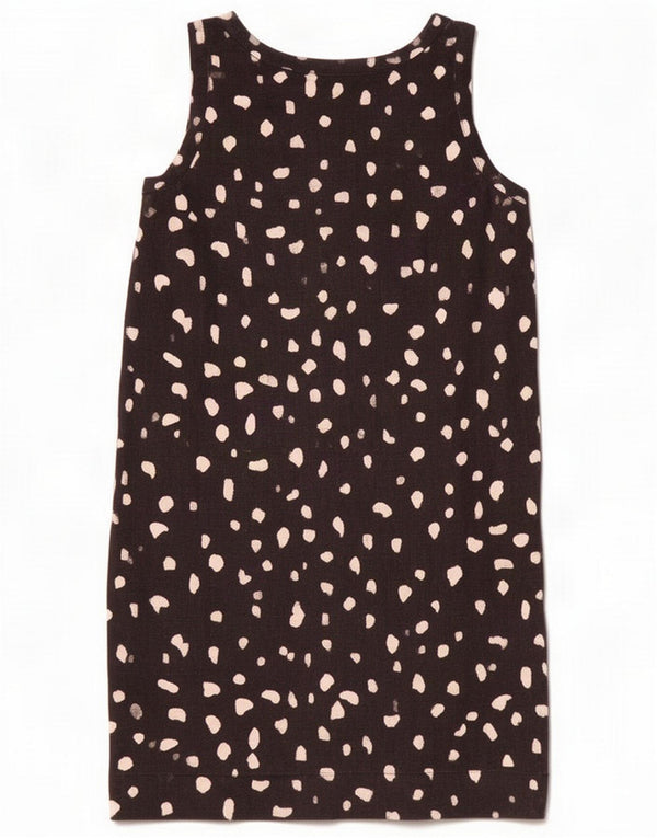 Marks & Spencer Γυναικείο Αμάνικο Φόρεμα Shift UK 10 Small Black Spotted
