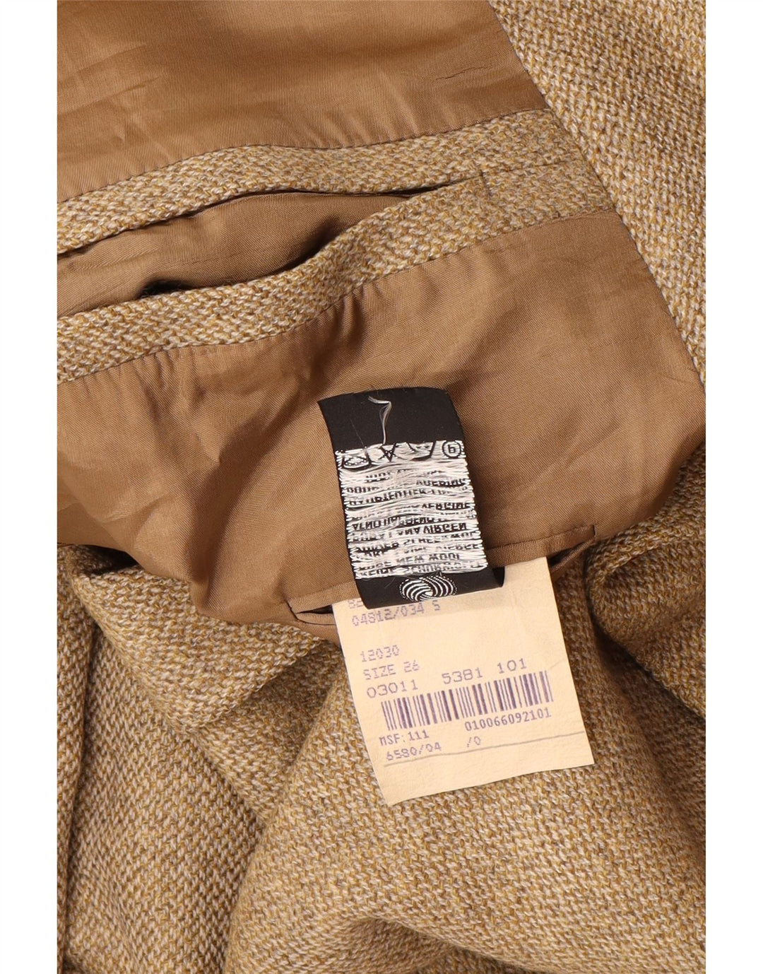 PLACE VENDOME Ανδρικό σακάκι με 2 κουμπιά σακάκι UK 40 Μεγάλο μπεζ μαλλί