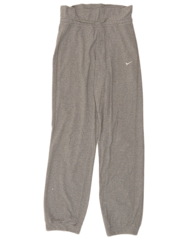 NIKE Boys Tracksuit Trousers Joggers 13-14 Years XL Grey Flecked Cotton