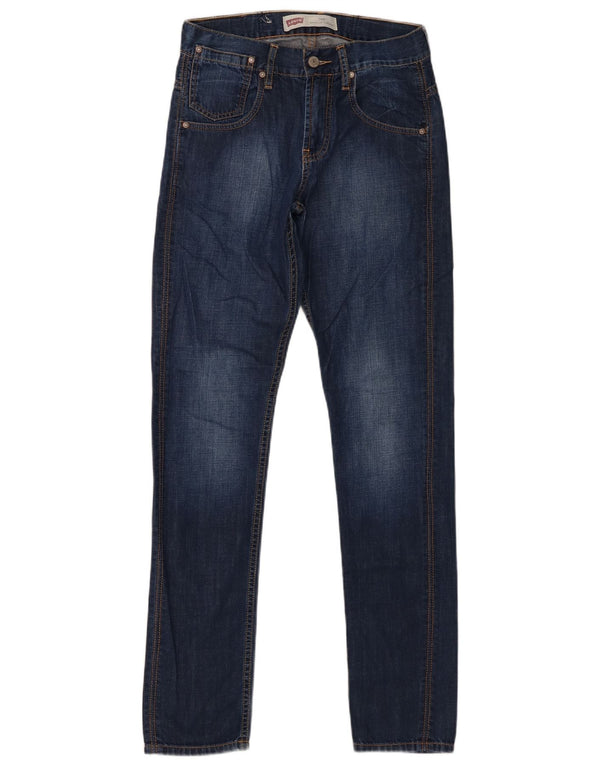 Levi's Boys 508 Regular Tapered Jeans 15-16 ετών W28 L31 Navy Blue Cotton