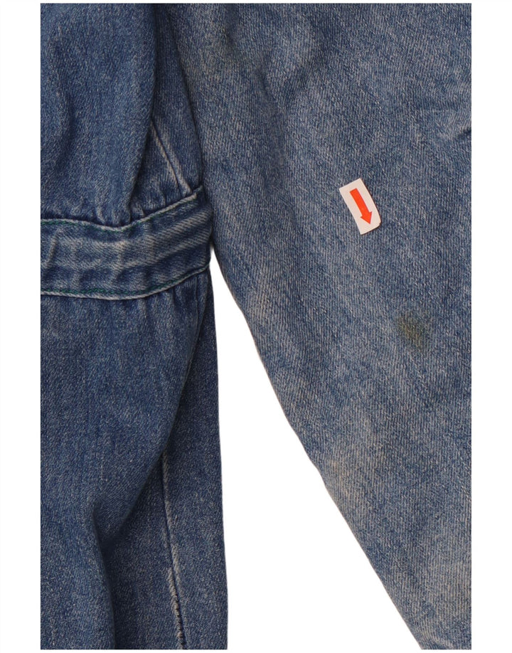 Vintage Γυναικείο Sherpa Τζιν Μπουφάν UK 14 Large Blue