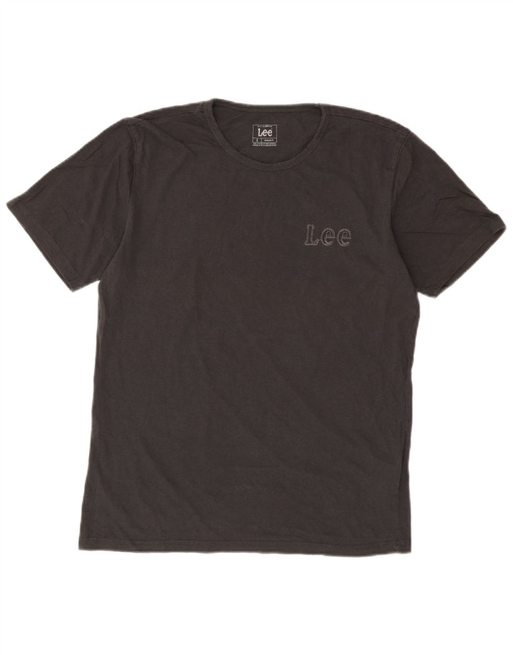 Ανδρικό T-Shirt Lee Regular Fit Top Μικρό γκρι βαμβακερό