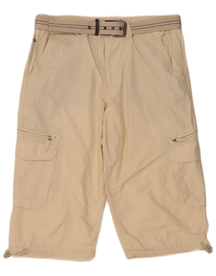 MARKS & SPENCER Ανδρικό σορτς βερμούδα Cargo W38 XL Μπεζ βαμβακερό