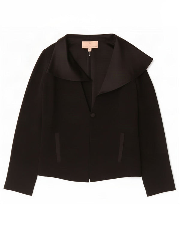 Fenn Wright Manson Γυναικείο σακάκι 1 κουμπιού UK 10 Small Black