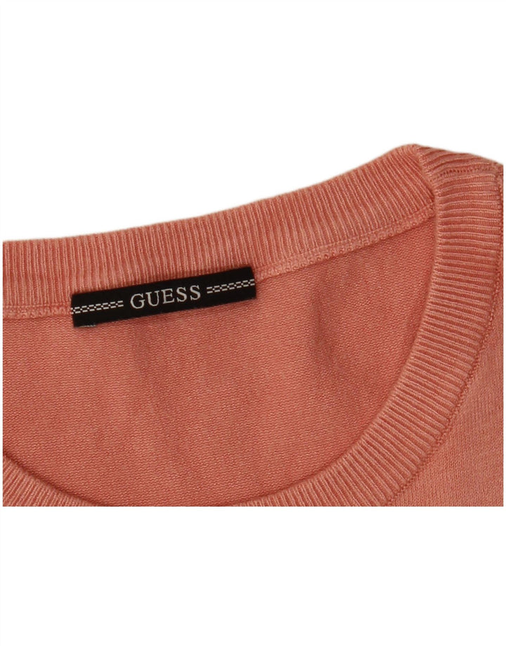 Γυναικείο πουλόβερ Guess Graphic Crew Neck Jumper UK 14 Medium Pink