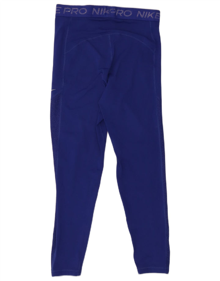 Γυναικεία γραφικά κολάν NIKE UK 12 Medium Blue Polyester