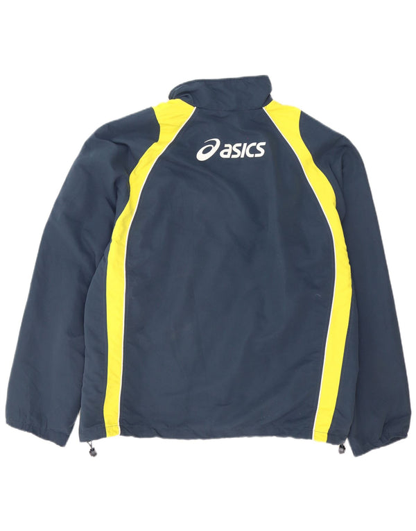 Ανδρική φόρμα γυμναστικής γραφικής Asics Top Jacket 2XL Navy Blue Colorblock Polyester