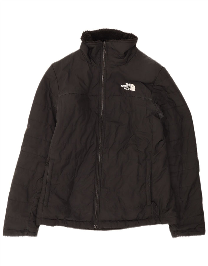 The North Face γυναικείο αναστρέψιμο μπουφάν με επένδυση UK 14 Μεσαίο μαύρο πολυεστέρα