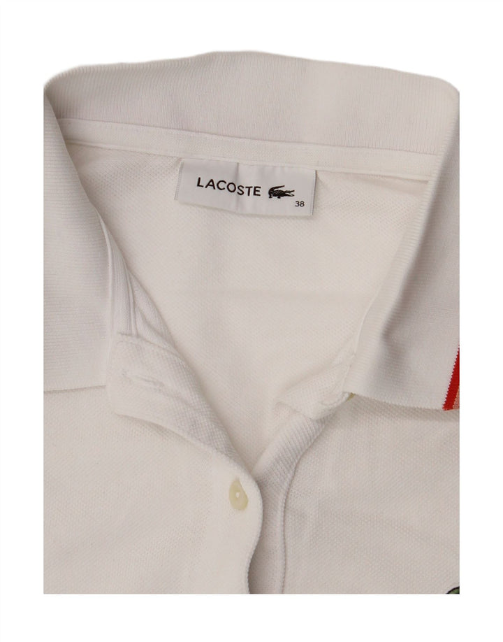 Γυναικείο πουκάμισο Polo Lacoste Νούμερο 38 Medium White