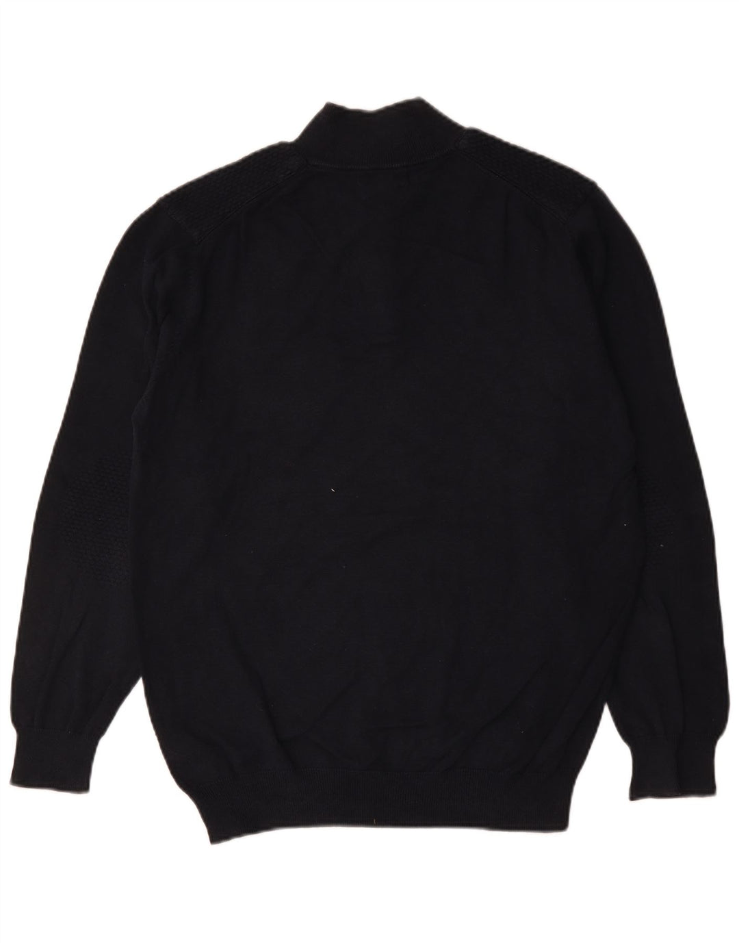 Ανδρικό πουλόβερ Massimo Dutti με λαιμό και λαιμό XL Navy Blue Cotton