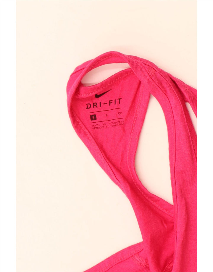 Γυναικείο γιλέκο Nike Dri Fit Top UK 8 Small Pink Polyester