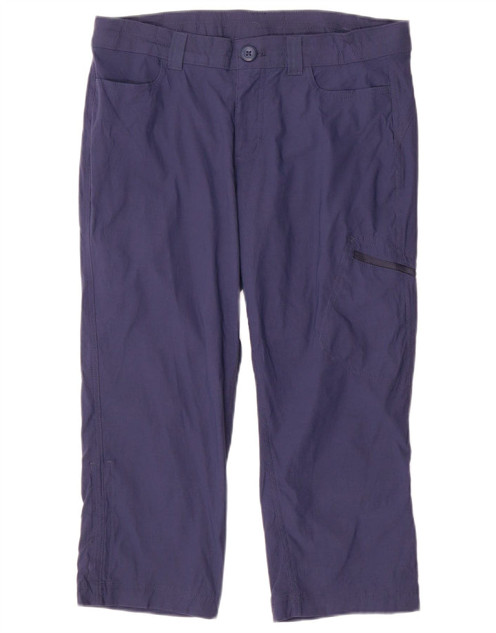 EDDIE BAUER Γυναικείο ίσιο παντελόνι Capri US 8 Medium W32 L20 Navy Blue