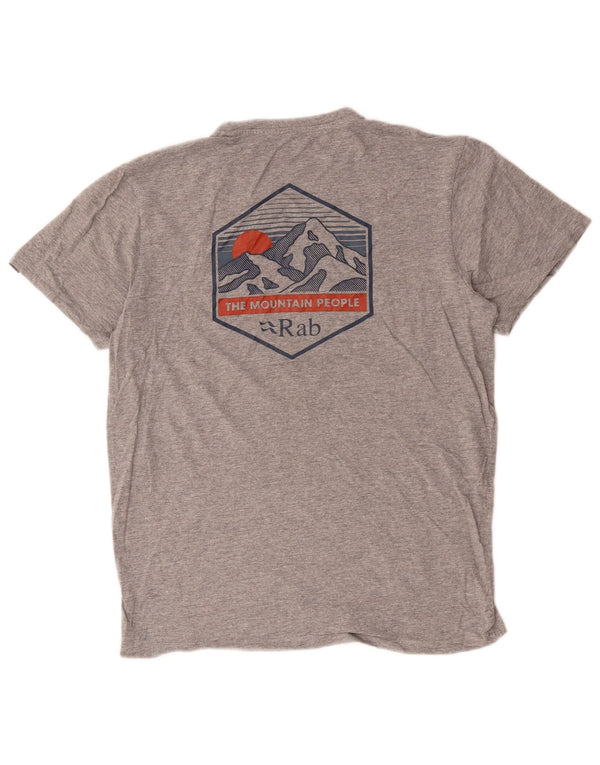 Rab Ανδρικό γραφικό T-Shirt Top Medium Grey