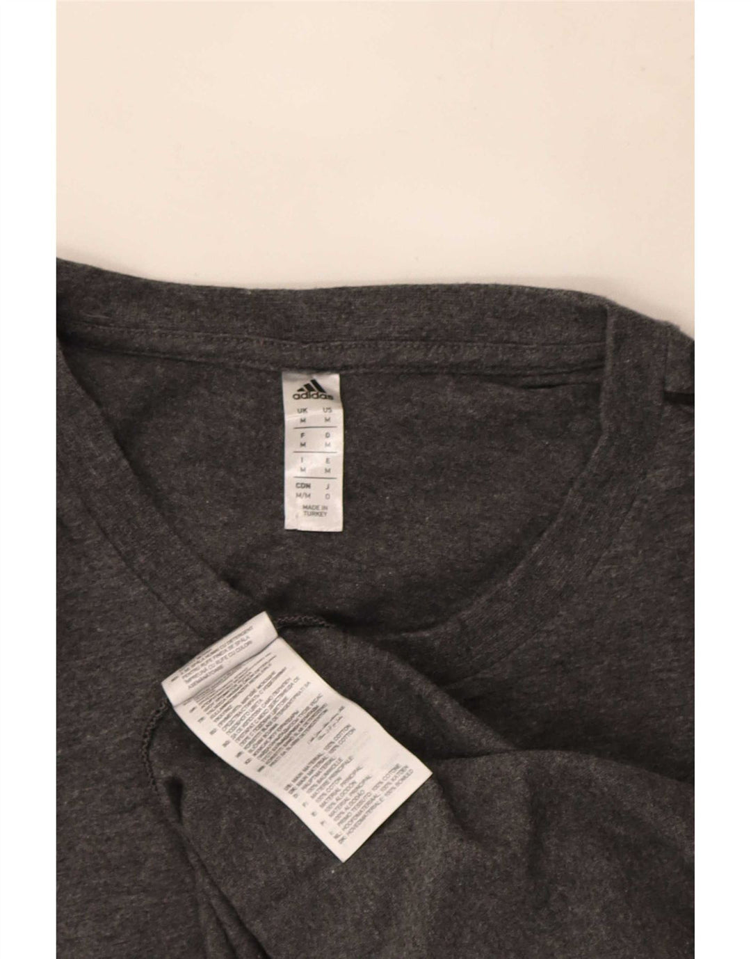Ανδρικό T-Shirt Adidas Τοπ μεσαίο γκρι βαμβακερό