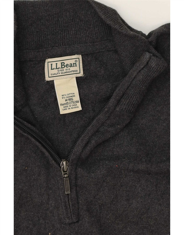 Ανδρικό πουλόβερ L.L.Bean κανονική εφαρμογή με φερμουάρ, μεσαίο γκρι κλασικό
