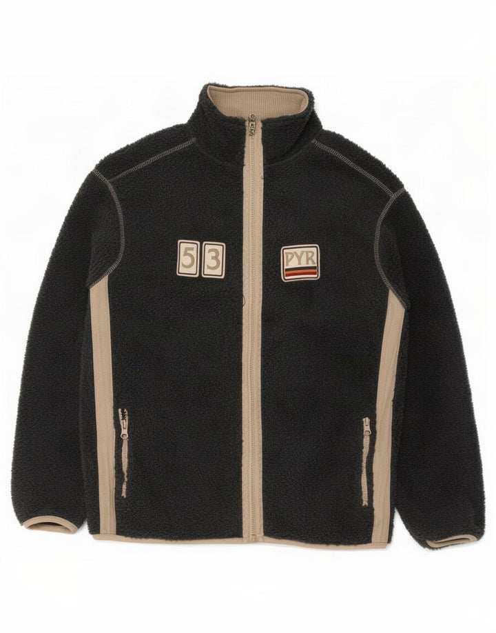 Pyramid Γυναικείο Fleece Jacket UK 14 Large Grey Colourblock Polyester