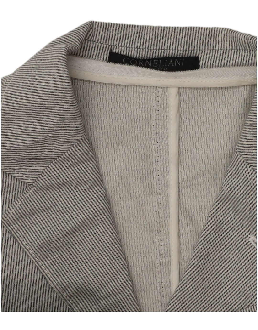 Ανδρικό σακάκι 3 κουμπιών Corneliani Blazer UK 36 Small Grey Pinstripe