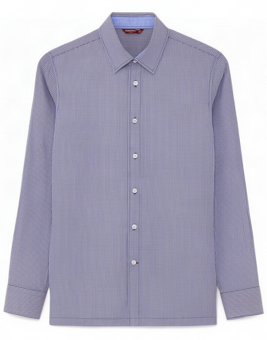 Carrera Ανδρικό πουκάμισο Medium Blue Gingham Cotton