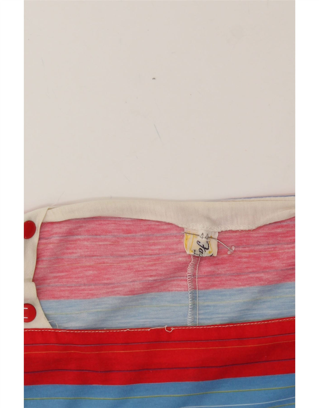 VINTAGE Womens Sleeveless Sheath Dress IT 44 Medium Multicoloured Striped Vintage Vintage and Second-Hand Vintage from Messina Hembry 