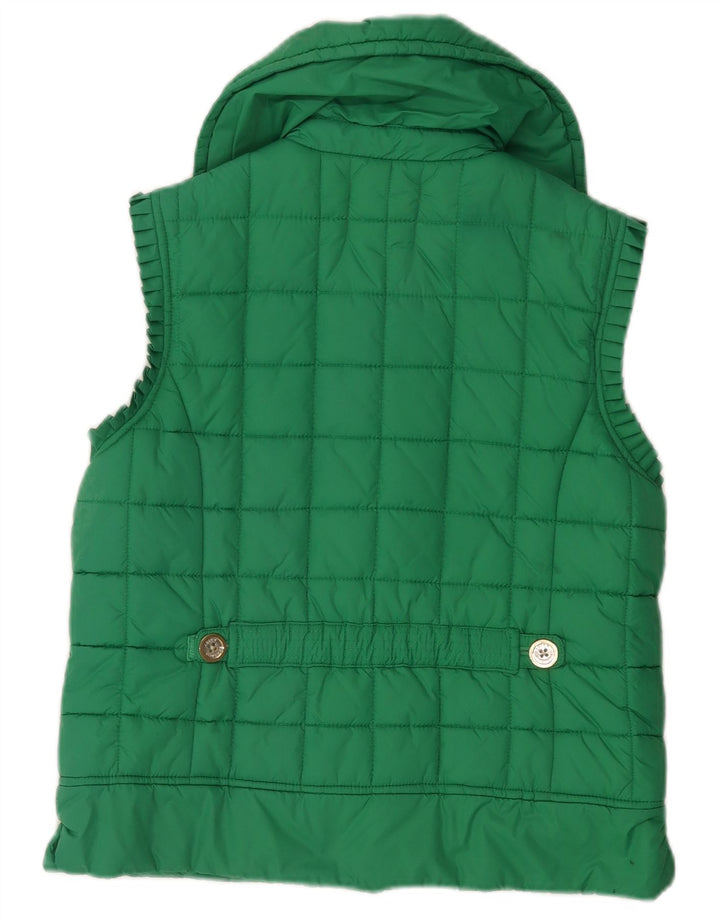 Juicy Couture Γυναικείο padded Gilet UK 14 Medium Green Polyester