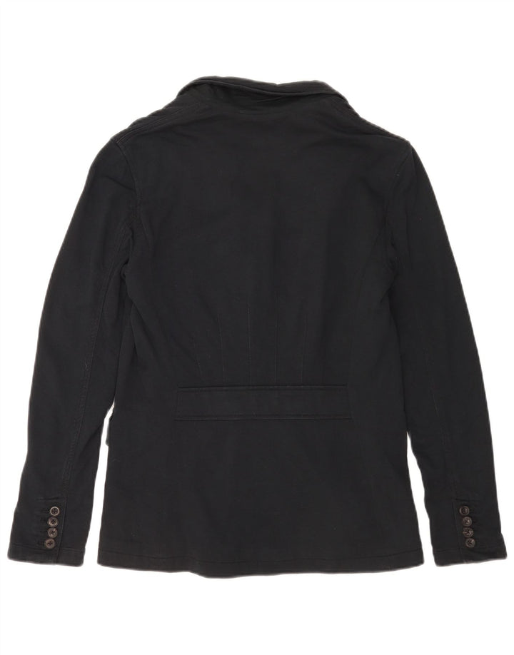 Ralph Lauren Γυναικείο μπλέιζερ με 3 κουμπιά US 6 μεσαίο μαύρο βαμβακερό