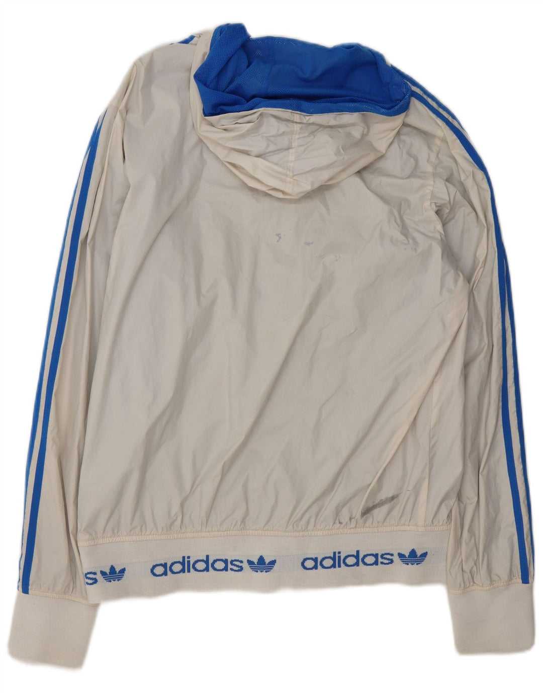 Ανδρικό αναστρέψιμο μπουφάν με κουκούλα Adidas 38 μεσαίο λευκό χρώμα