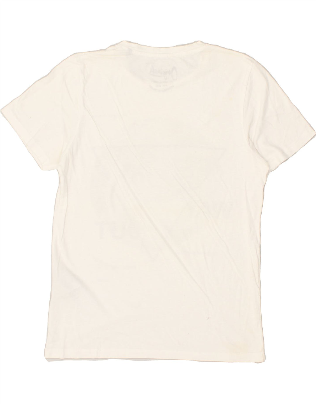 JACK & JONES Mens Graphic T-Shirt Top Small Off White Cotton | Vintage Jack & Jones | Thrift | Second-Hand Jack & Jones | Used Clothing | Messina Hembry 