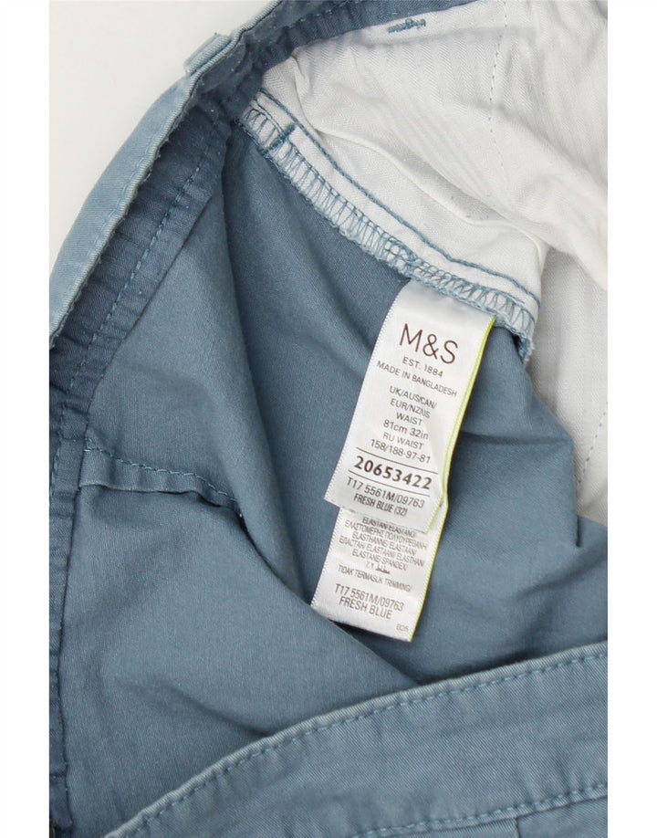 Ανδρικό σορτς Chino Marks & Spencer W32 Βαμβακερό μεσαίο μπλε