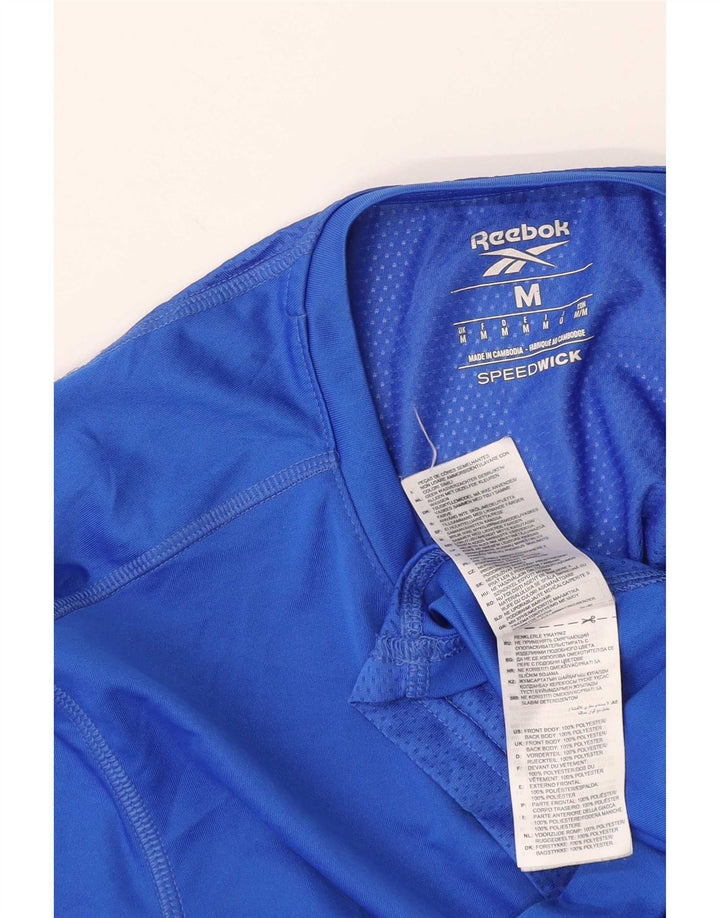 Ανδρικό T-Shirt Reebok Top Medium Blue Polyester