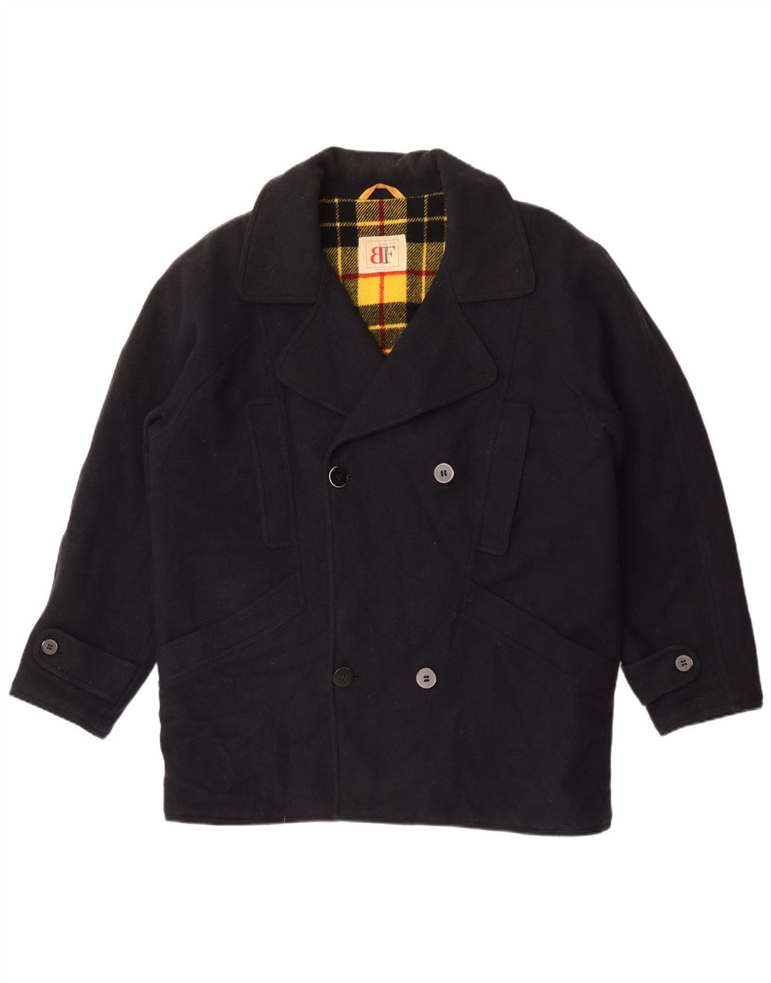 Belfe & Belfe Ανδρικό Πανωφόρι Loose Fit IT 48 Medium Navy Blue Wool