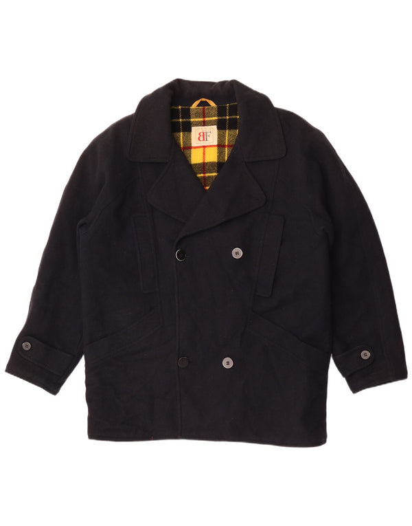 Belfe & Belfe Ανδρικό Πανωφόρι Loose Fit IT 48 Medium Navy Blue Wool