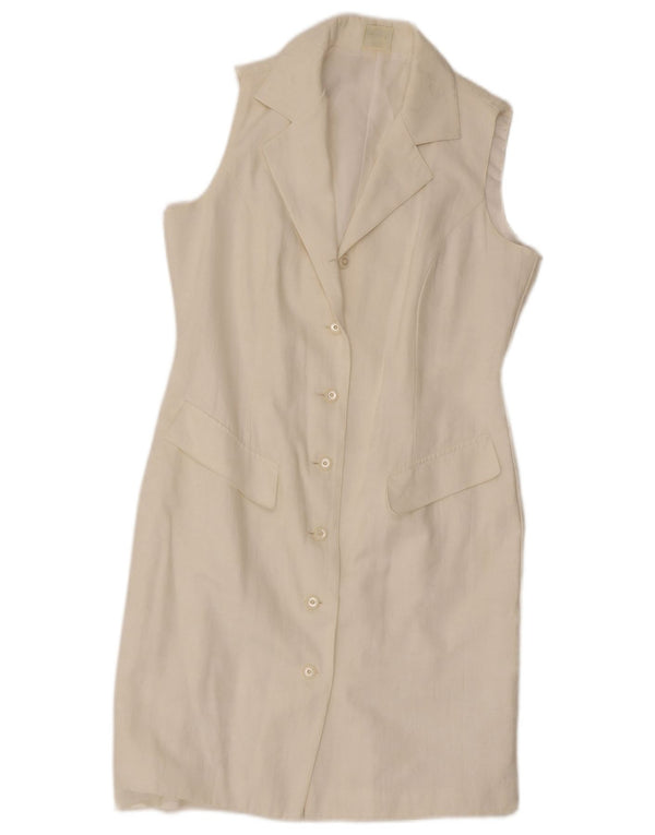 Γυναικείο αμάνικο πουκάμισο C&A UK 14 Medium White Polyester