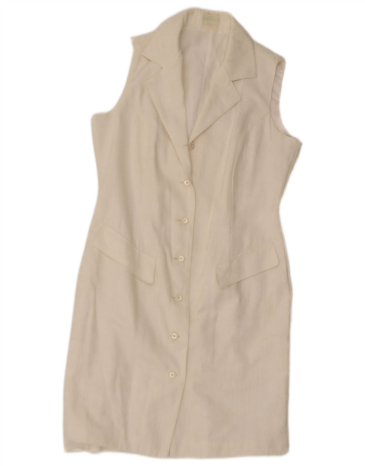 Γυναικείο αμάνικο πουκάμισο C&A UK 14 Medium White Polyester