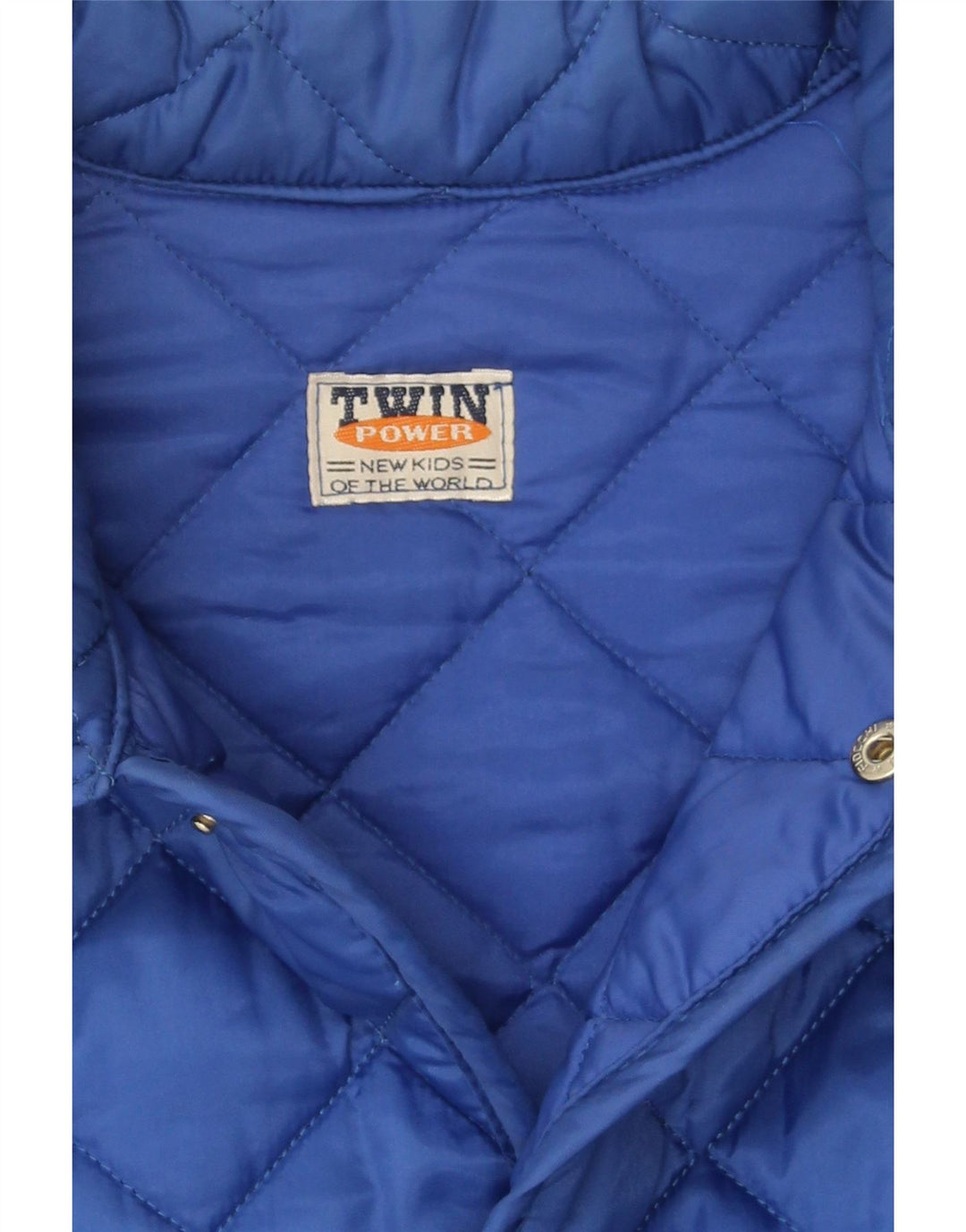 VINTAGE Boys Quilted Jacket 15-16 Years 2XL Blue Nylon Vintage Vintage and Second-Hand Vintage from Messina Hembry 