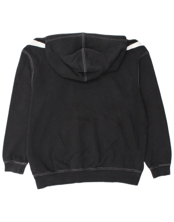 NIKE Mens Graphic Loose Fit Hoodie Jumper XS Black Cotton