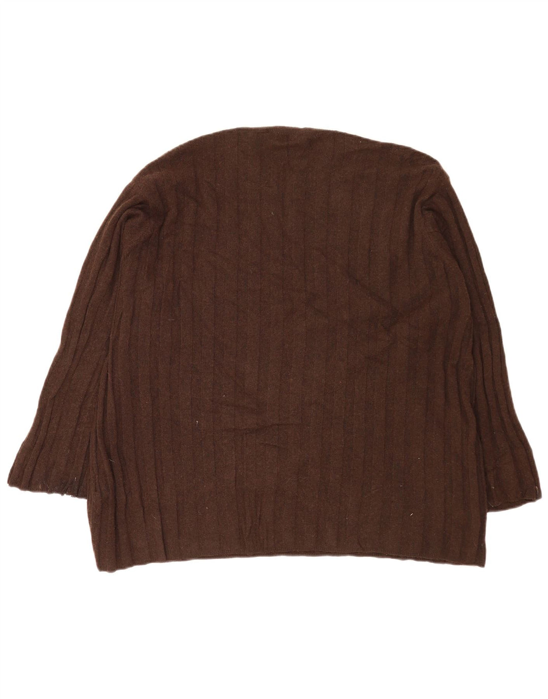 Zara γυναικείο πουλόβερ υπερμεγέθη Crew Neck Jumper UK 14 Μεσαίο καφέ πολυαμίδιο