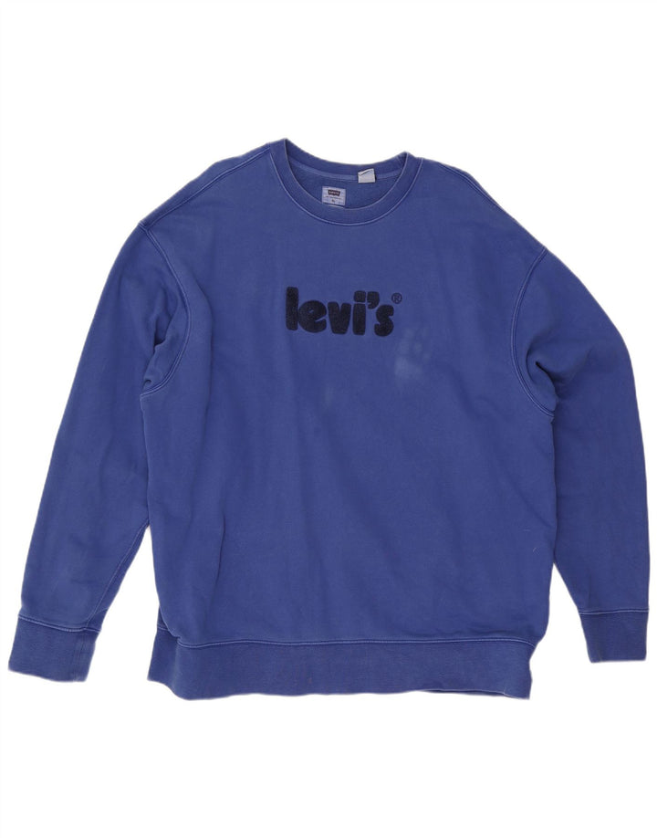 Ανδρικό φούτερ Levi's Relaxed Graphic Fit Jumper XL Blue Cotton