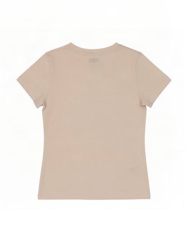 Calvin Klein Jeans Γυναικείο T-Shirt Top UK 6 XS Λευκό βαμβακερό