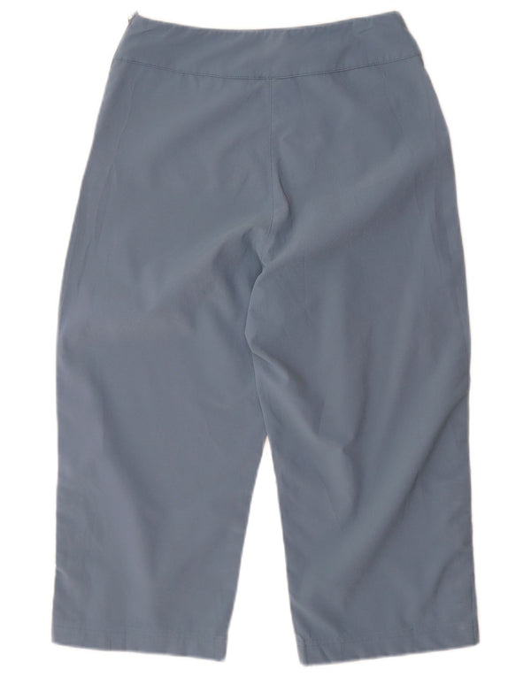 Adidas γυναικείο φαρδύ παντελόνι Capri UK 10 Small W27 L19 Blue Polyester