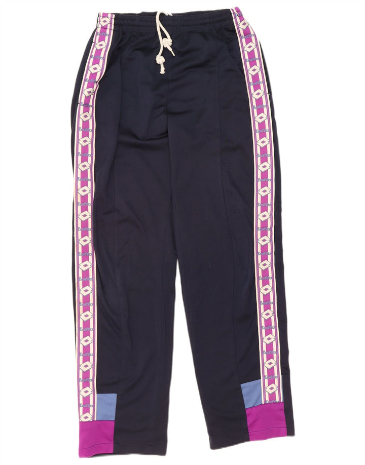 LOTTO Mens Graphic Tracksuit Trousers Medium  Navy Blue Colourblock