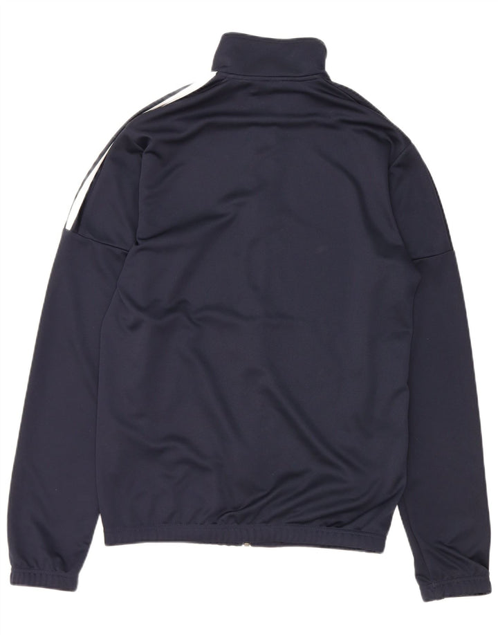 ADIDAS Mens Tracksuit Top Jacket Small Navy Blue Polyester