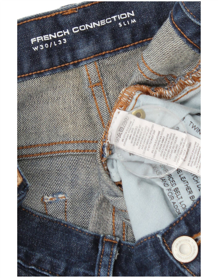 French Connection Ανδρικό Slim Jeans W30 L33 Navy Blue Cotton