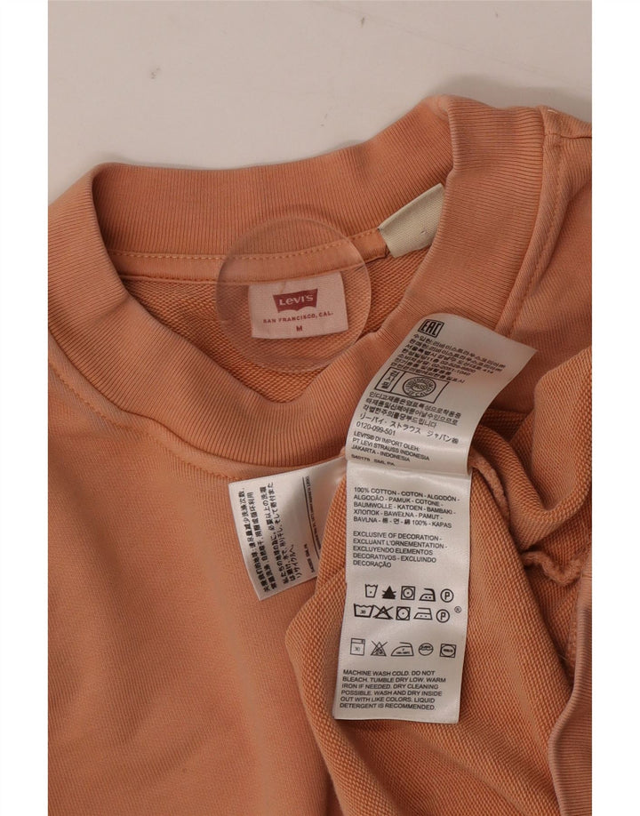 LEVI'S Γυναικείο φούτερ μεγάλου μεγέθους Jumper UK 14 Μεσαίο καφέ βαμβακερό