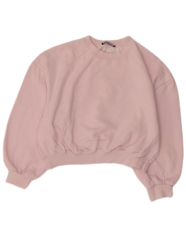 Zara Γυναικεία φούτερ με μανίκια 3/4 με μανίκια 10 Small Pink