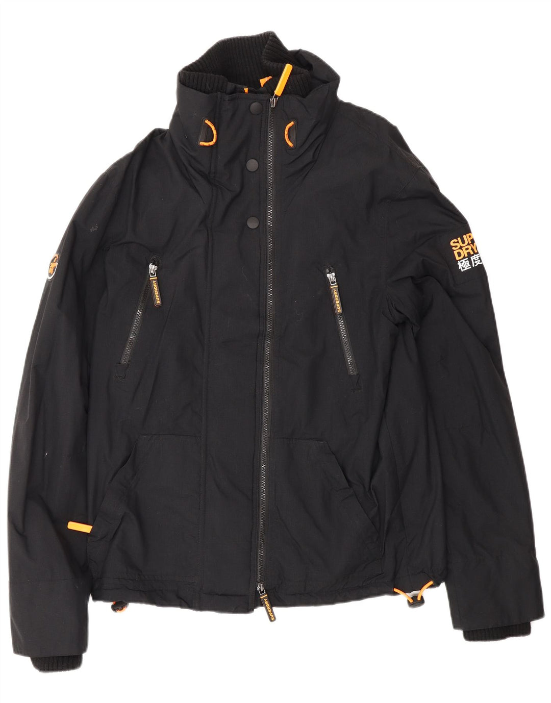 Superdry Ανδρικό Windattacker Windbreaker Jacket UK 38 Medium Black Nylon