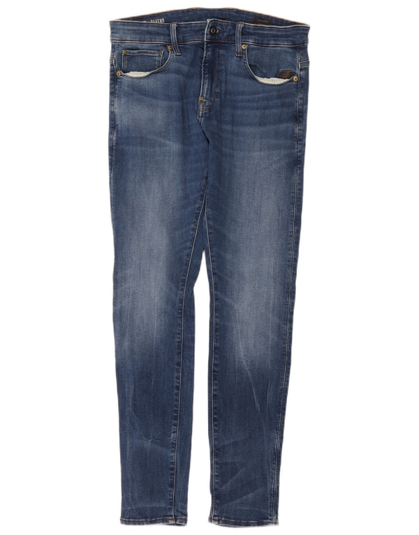G-STAR Ανδρικό Revend Skinny Jeans W32 L32 Μπλε βαμβακερό