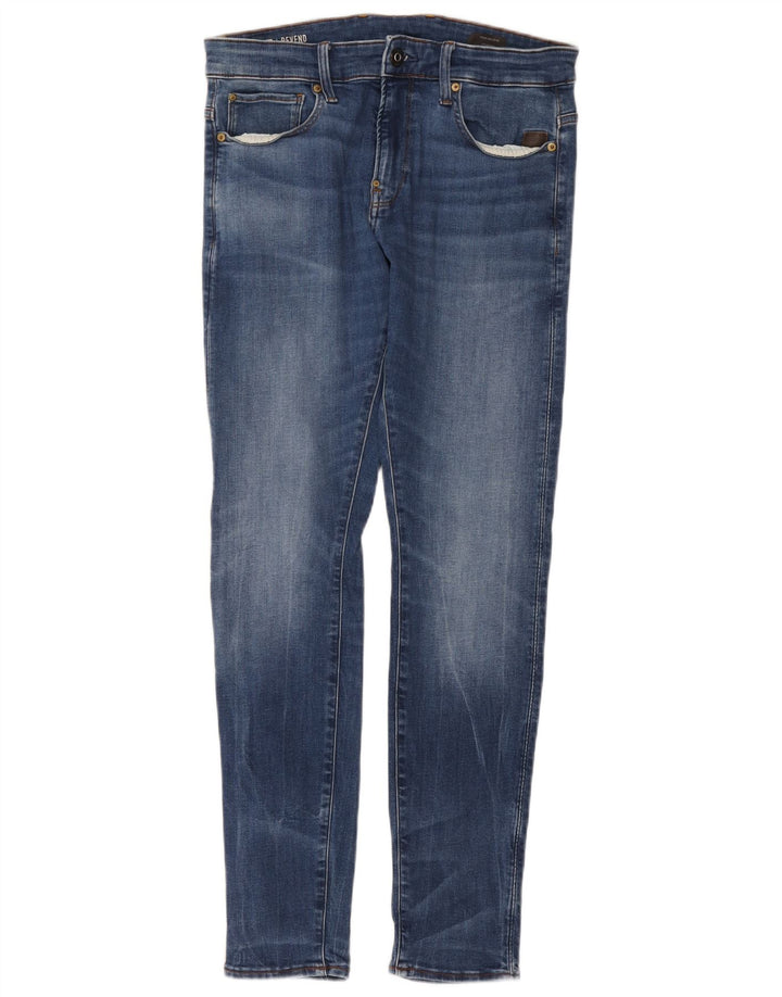 G-STAR Ανδρικό Revend Skinny Jeans W32 L32 Μπλε βαμβακερό
