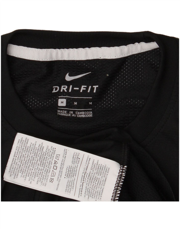 Ανδρικό T-Shirt Nike Dri Fit Τοπ μεσαίου μαύρου χρώματος πολυεστέρας