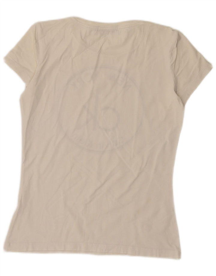 Γυναικείο γραφικό μπλουζάκι CALVIN KLEIN JEANS Top UK 14 Large White