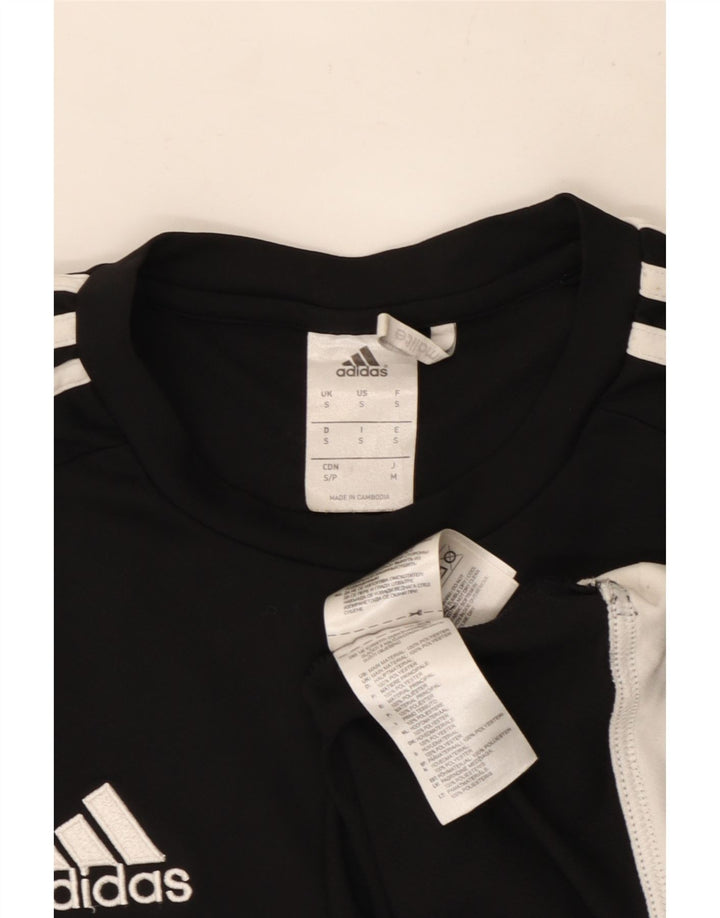 Adidas Ανδρικό T-Shirt Climalite Top Small Black Colourblock Πολυεστέρας